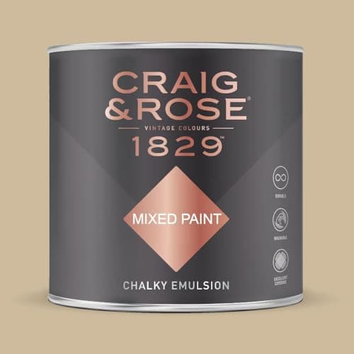 Image of Paint Stop CRAIG & ROSE 1829 CHALKY EMULSION PALE OAK 750ML