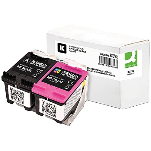 Image of Q-Connect Remanufactured Ink for HP 302XLBK Black