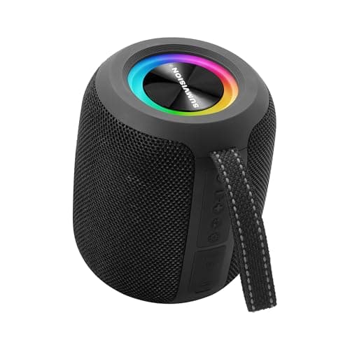 Image of Sumvision Monic Wave Portable Bluetooth Speaker True Wireless Stereo Speakers 3D Sound Enhance RGB 21Hr 1800mAh Long Life Battery Bluetooth 5.4 USB C Fast Charge Drop Protect UK Design UK Tech Support