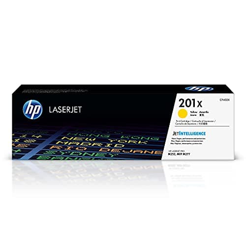 Image of HP CF402X 201X, High Yield Yellow Original LaserJet Toner Cartridge, Yellow, High Yield