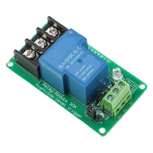 Image of 1 relay module 30A with optocoupler isolation 5V 12V 24V supports high and low Triger trigger(1 Pcs,24V)
