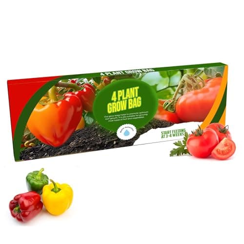 Image of STAR SUPPLIES Fruit & Vegetables 4 Plant Grow Bags With Balanced Nutrients & Water Retention For Gardening & Greenhouses (38 Litres (1 Bag))