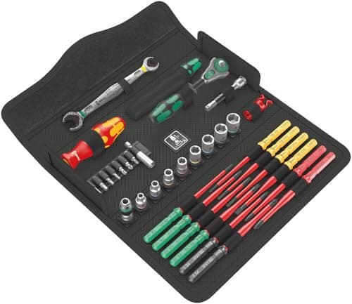 Image of Wera 05135870001 Kraftform Kompakt W 2 Wartung Screwdriver Set, Red