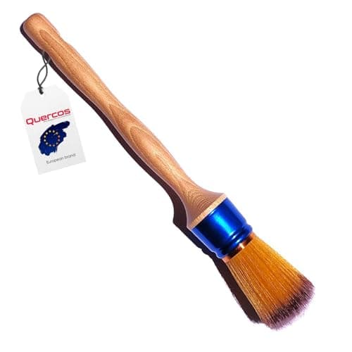Image of Quercos. Pressed Brush Round Blue Ferrule Brush EVO-Fibre Soft and Keeps Professional Finish (No. 12)