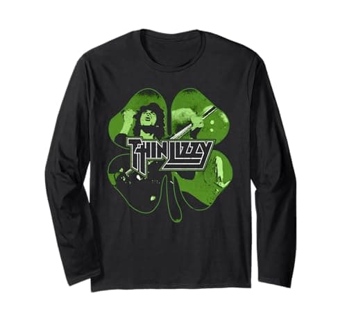 Image of Thin Lizzy Shamrock Infill Long Sleeve T-Shirt