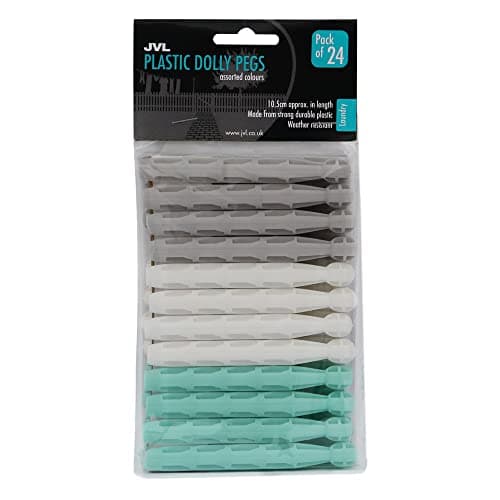 Image of JVL Plastic Dolly Pegs, Pack of 24