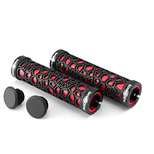 Image of ROCKBROS Bicycle Handlebar Grips Aluminum Alloy Double Lock-on Bike Covers Anti-slip Lightweight Handlebar Grips for MTB Road Bike 4 Colors
