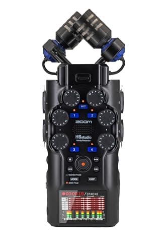 Image of ZOOM H6studio Mobile Recorder – 6+2 track 32-bit float recording device for music, podcasts and films – studio-quality sound for every recording, wherever you are