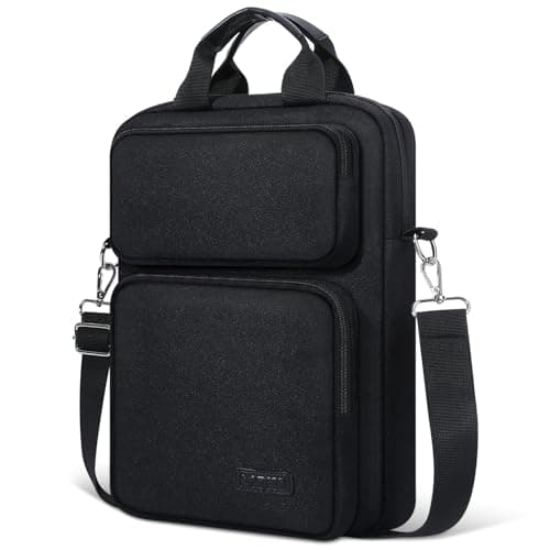 Image of MoKo 13.3-14 inch Laptop Sleeve Bag for New MacBook Neo (A18 Pro), MacBook Air 13 inch M5, MacBookPro 14 M5 Pro/Max, Carrying Case with Multi-Pockets & Removable Shoulder Strap, Black