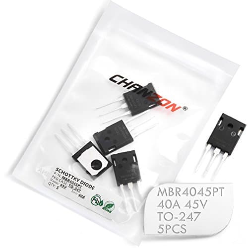 Image of (Pack of 5 Pieces) Chanzon MBR4045PT Schottky Barrier Rectifier Diodes 40A 45V TO-247 (TO-247AD) 40 Amp 45 Volt
