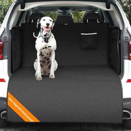 Image of KYG XXL Dog Car Boot Liner Cover - Heavy Duty Waterproof, Easy to Install, Dirt Resistant with Side and Bumper Protector, 115 * 185 * 48cm