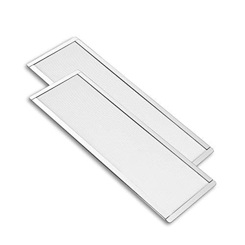 Image of 360mm 120mm x 2 PC Fan Dust Mesh Filter 4.72inch PVC Computer PC Case Dust Proof Filter Cover Magnetic White 2-Pack