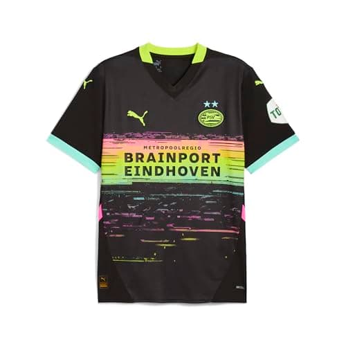 Image of PUMA Mens PSV Away Shirt 2024 2025 Adults Black M