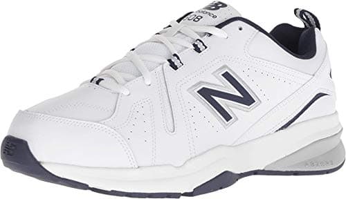 Image of New Balance Men's 608v5 Cross Trainer, White/Navy, 9.5 UK