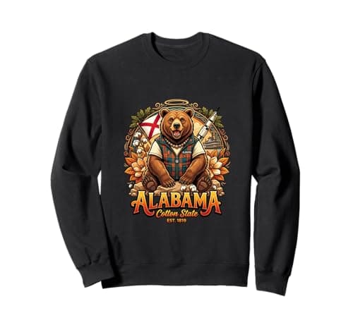 Image of Alabama Southern Bear Heritage Nature Scenic Sweatshirt