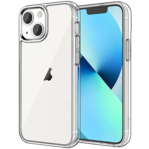 Image of JETech Case for iPhone 13 6.1-Inch, Non-Yellowing Shockproof Phone Bumper Cover, Anti-Scratch Clear Back (Clear)
