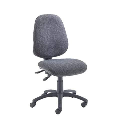 Image of First High Back Operator Chair 640x640x985-1175mm Charcoal KF98507