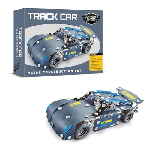 Image of Coach House Partners Track Car Metal Construction Set (207 pieces)