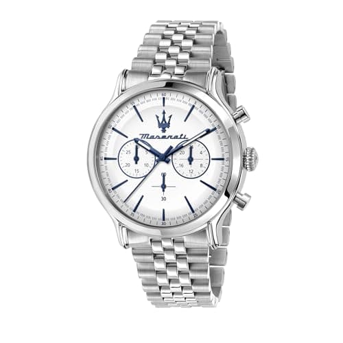 Image of Maserati Men's Watch, Chronograph, Analog, Steel Strap, Waterproof, 42 mm Case, Vintage Collection - R8873618034