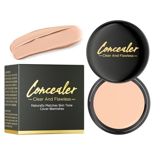 Image of Concealer Full Coverage, Concealer for Mature Skin Brown, Covers Dark Circles Scars & Blemishes Concealers & Correctors, Light Brown Natural Finish Foundation for Face Make-up