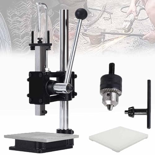 Image of Manual Arbor Press, Adjustable Punching Hand Press with Metal Arbor, Detachable Scale Plate, Height Adjustable for Leather and Plastic Projects