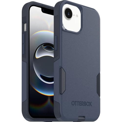 Image of OtterBox Commuter Case for Apple iPhone 17e/16e/15/14/13, Shockproof, Drop proof, Rugged, Protective Case, 3x Tested to Military Standard, Blue