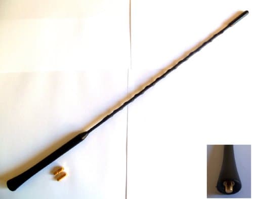 Image of Primastar Black Rubber Genuine Replacement AM/FM Aerial Mast Antenna Roof Screw In Type