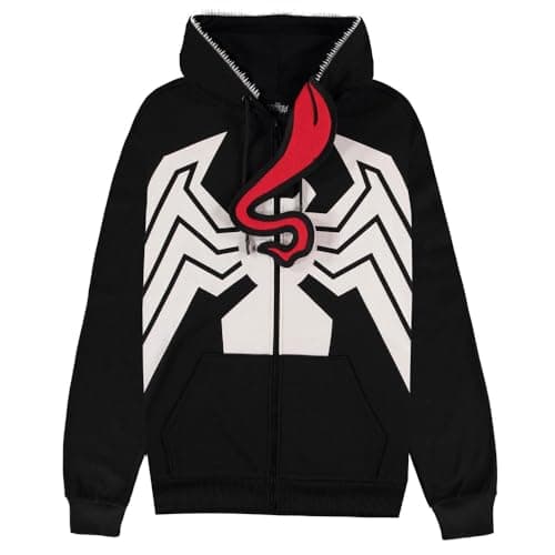 Image of Marvel Venom 2-Novelty Hoodie-M Men's Tracksuit Jacket, Black, M, Black, M