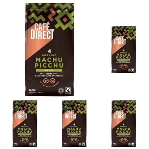 Image of Cafedirect Machu Picchu Organic Ground Coffee, 227g (Pack of 5)
