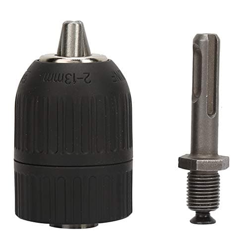 Image of SDS Keyless Drill Chuck, 2.0-13mm 1/2-20UNF Professional Heavy Duty Keyless Drill Chuck Quick Release Adapter with 1/2-20UNF SDS Round Shank Adapter