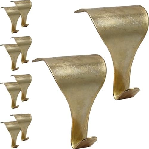 Image of EAI Moulding Hook Dado Picture Rail - Brass Plated - Pack of 10