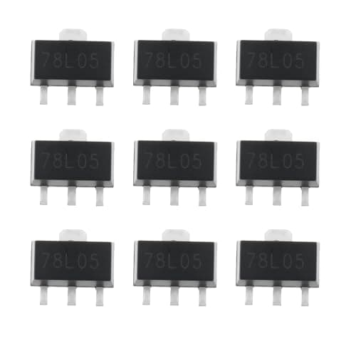 Image of EMSea 50Pcs SMD 78L05 Voltage Regulator 5V Output, SOT-89 for PCB DC Circuit Power Supply