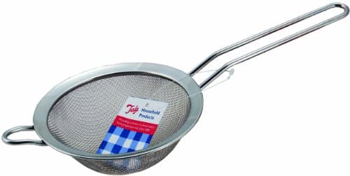 Image of Tala Stainless Steel Strainer, 14cm Diameter with fine Mesh, Perfect for washingand Straining Fruit, Berries Rice and Pulses Beans