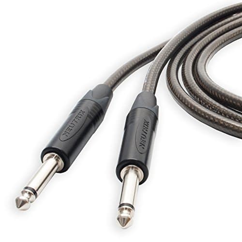 Image of Premium Low Noise Guitar Lead. Neutrik Black Jacks, Sommer Spirit XXL Cable (10cm)