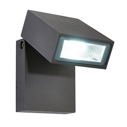 Image of Saxby Morti 10W Dark Matt Anthracite Die Cast Aluminium Adjustable Outdoor Garden IP44 COB LED Wall Light