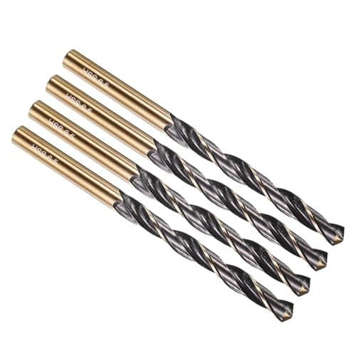 Image of PATIKIL 6.5mm Drill Bit, Jobber Straight Shank M2 High-Speed Steel 135° for Stainless Steel Hard Metal - 4 Pack