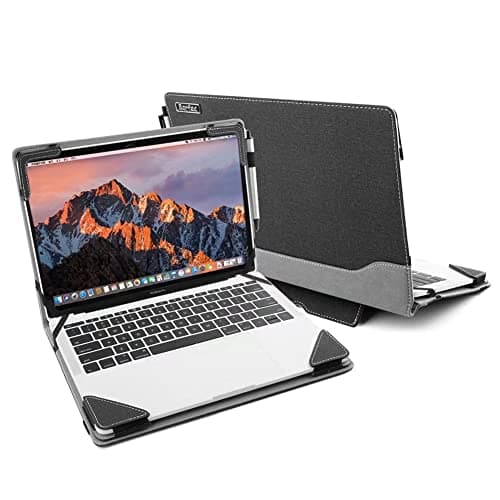 Image of Berfea Cover Case Compatible with 15" Acer Aspire 3 A315-59/58/56/55G/54/44/42/22/23/34,Aspire 5 A515 15.6 inch Laptop Notebook Protective Sleeve PU Leather Hard Case Shell