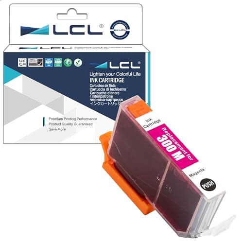 Image of LCL Compatible Ink Cartridge PFI-300 PFI-300M (1Pack Magenta) Replacement for Canon imagePROGRAF PRO-300