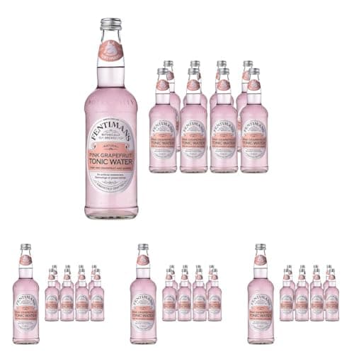 Image of Fentimans Pink Grapefruit Tonic Water - Botanically Brewed Soft Drink - Exquisitely Crafted & Refreshing Soft Drinks - Gluten Free and Vegan Friendly - 8 x 500ml Bottles (Pack of 4)