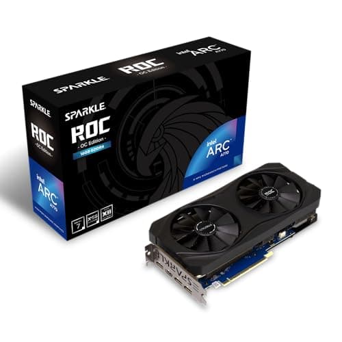 Image of Sparkle Intel Arc A770 ROC OC Edition, 16GB GDDR6, 2X DBB 100mm Fan, 2.5-Slot, Metal Backplate, SA770R-16GOC