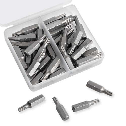 Image of Rybtd 30 Pcs T20 Bits,T20 torx Bit x 25mm Hex Shank Security Bits Torx Bit Set Screwdriver Bits 1/4 Inch Hex Screwdriver Bits Set for ElectricManual Screwdrivers Electronic Repair Tools
