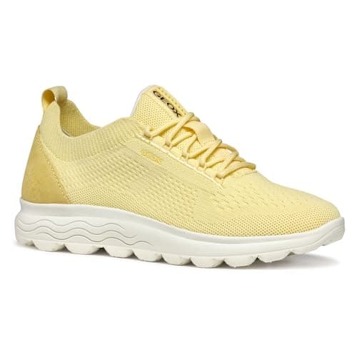Image of Geox Women's D SPHERICA A Sneaker, Lt Yellow, 4 UK
