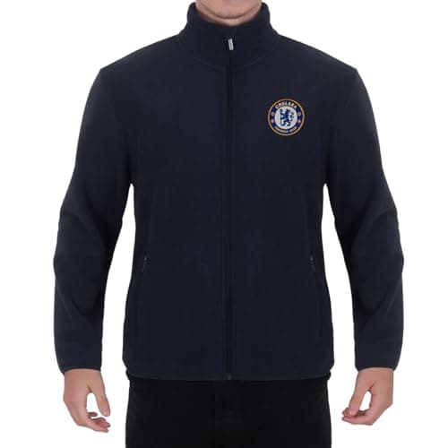 Image of Chelsea Men's Official Full Zip Fleece Jacket – Navy, Large