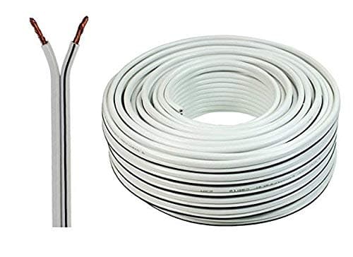 Image of Auline® 20 AWG Speaker Cable Wire Figure 8 Stranded 10m 20m 30m 50m 100m (10 Meters, White)