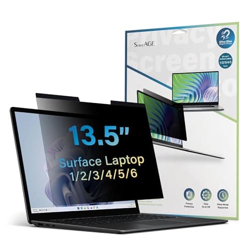 Image of SenseAGE Magnetic Screen Privacy Filter for Surface Laptop 13.5 inch (6/5/4/3/2/1), Anti-Glare, Blue Light, Privacy Screen Protector, Compatible with Surface Laptop 13.5 inch