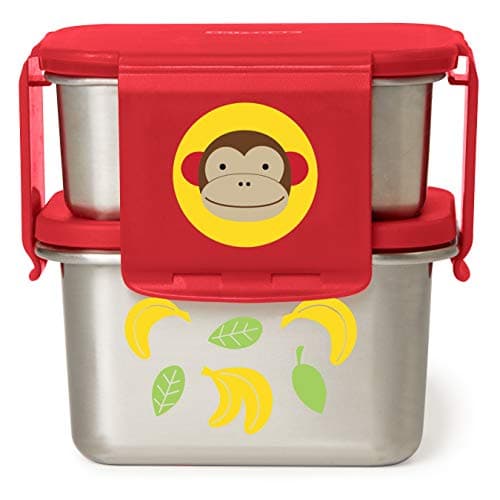 Image of Skip Hop Zoo Insulated Stainless Steel Lunch Kit - Monkey