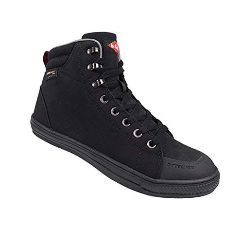 Image of Lee Cooper Workwear LCSHOE158 Unisex Mens Ladies SB / SRA Retro Baseball Boot Work Safety Shoe, Cordura Boot Black, Black, 4 UK