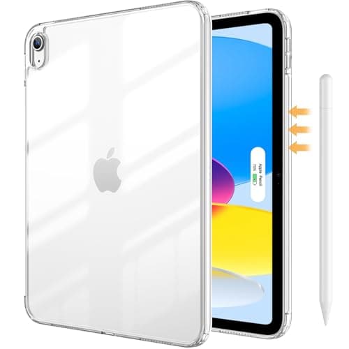Image of ProCase Clear Case for iPad 11th Generation(A16) 2025 11 Inch/ 10th 10.9 Inch 2022, Slim Light Transparent Anti-Yellow Back Cover for iPad 11/10 Gen 11" 10.9" -Clear