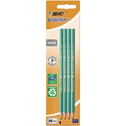 Image of BIC Evolution Original HB Graphite Pencils - 4 Count (Pack of 1)