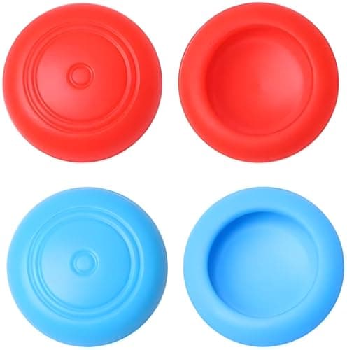 Image of AKORD 4 x Controller Gamepad Thumb Stick Grips Thumbsticks Joystick Cap Cover for Nintendo Switch NS Controller Joy-Con (Red+Blue)